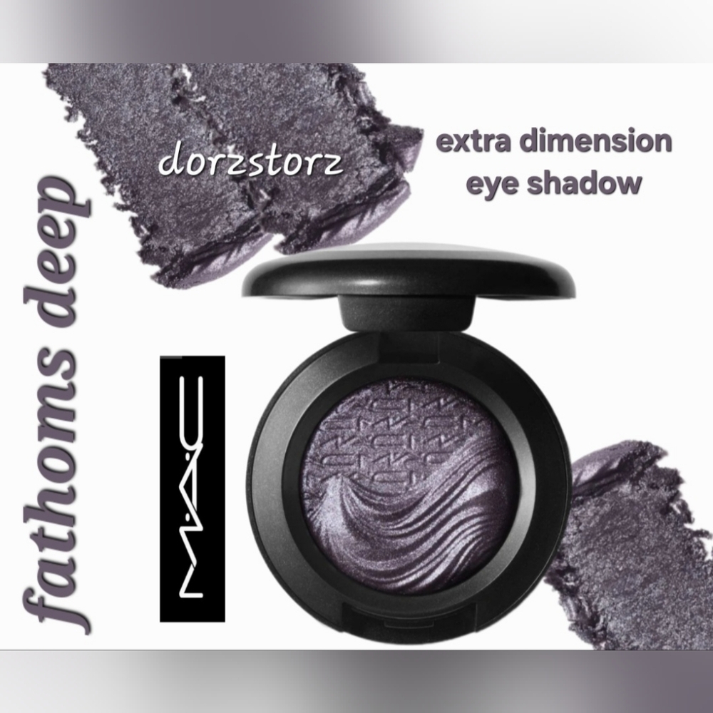 MAC Extra Dimension Eye Shadow • FATHOMS DEEP Deep Gray• Rare Discontinued • NIB